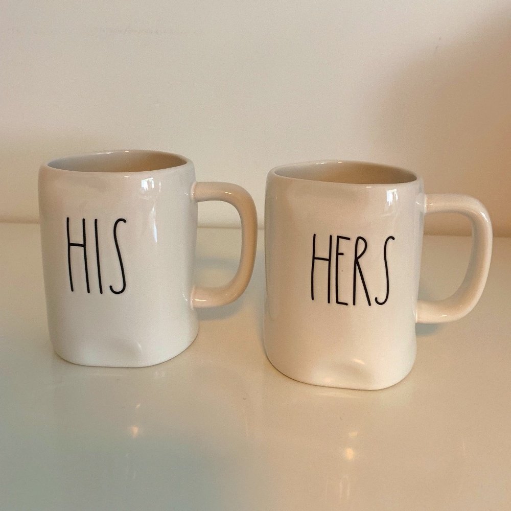 Rae Dunn HIS and HERS mug set